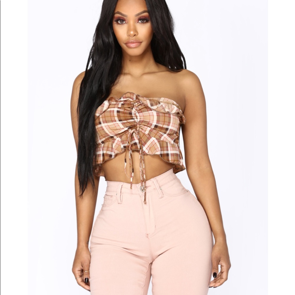 PLAID CROP TOP